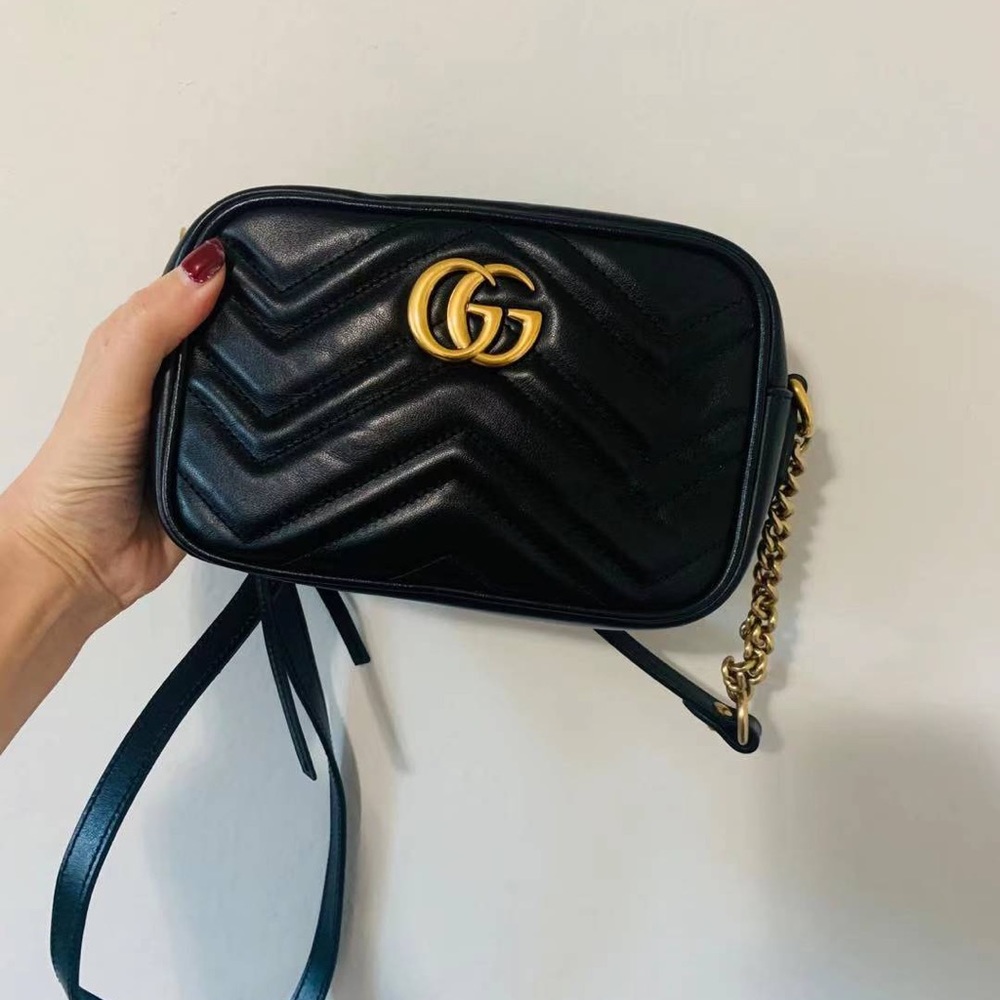GG Marmont small matelassé shoulder bag
